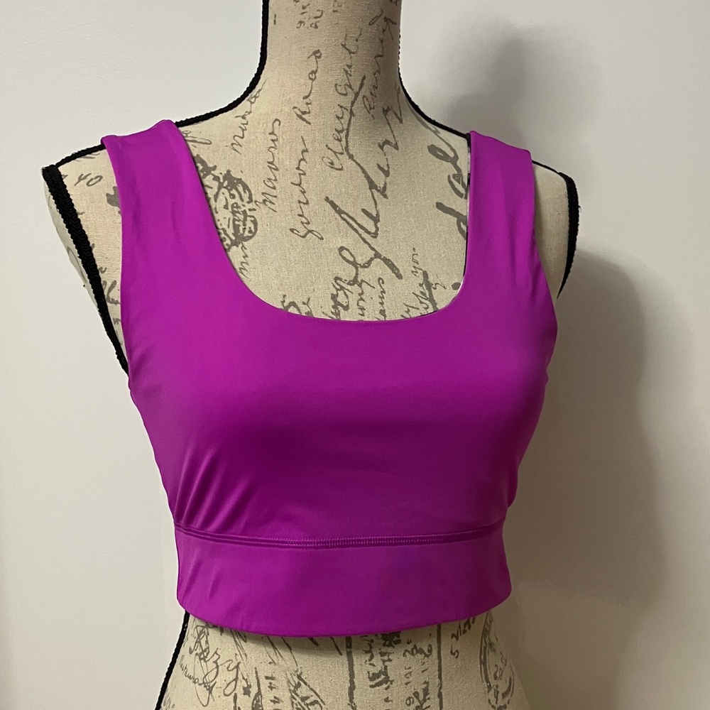 Fabletics Harlow Reversible Sports Bra Sz M Fiesta/Static - Picture 2 of 6